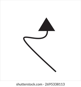 Es un diseño único del icono de la flecha