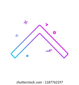 Up Arrow icon design vector