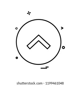 Up Arrow icon design vector