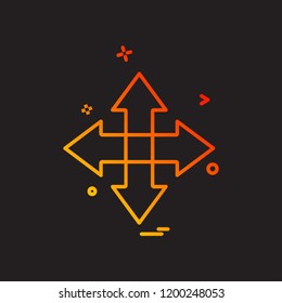 Arrow icon design vector