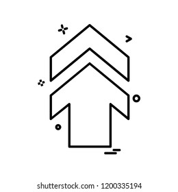 Arrow icon design vector