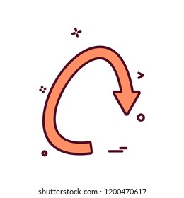 Arrow icon design vector