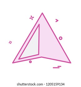 Up arrow icon design vector
