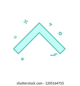 Up arrow icon design vector