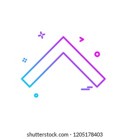 Up arrow icon design vector
