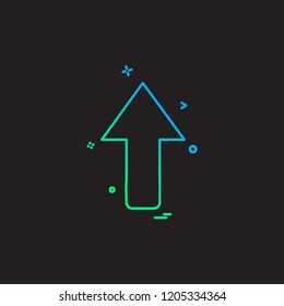Up arrow icon design vector