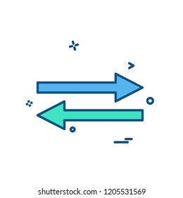 Arrow icon design vector