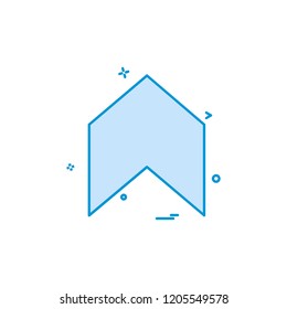 Up arrow icon design vector