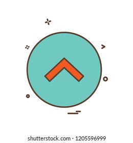 Up Arrow icon design vector