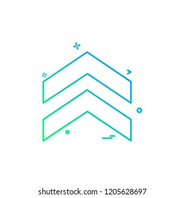 Up arrow icon design vector