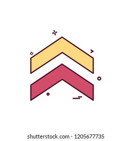 Up arrow icon design vector