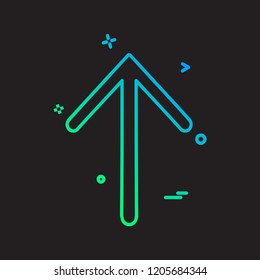Up arrow icon design vector