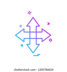 Arrow icon design vector