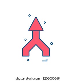 Up arrow icon design vector