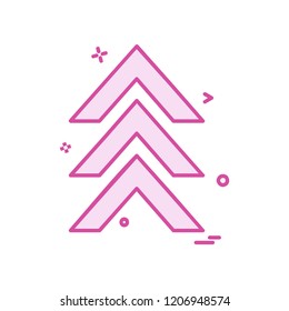 Up arrow icon design vector