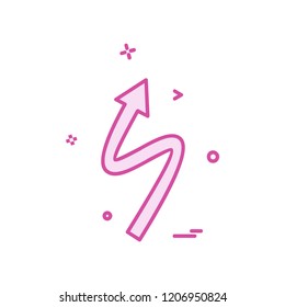 Arrow icon design vector