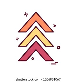 Up arrow icon design vector