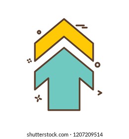 Up arrow icon design vector