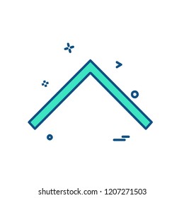 Up arrow icon design vector