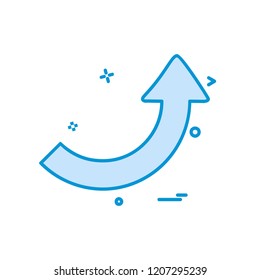 Up arrow icon design vector