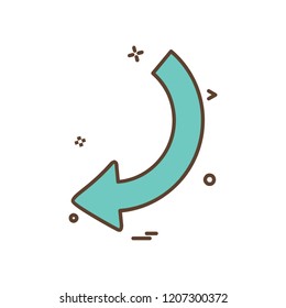 Arrow icon design vector