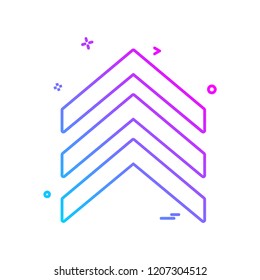 Arrow icon design vector
