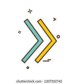 Arrow icon design vector