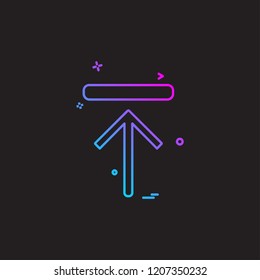Arrow icon design vector