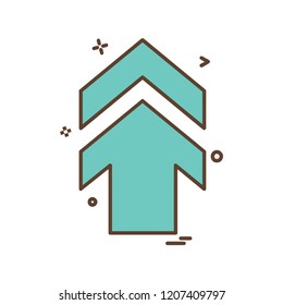 Arrow icon design vector