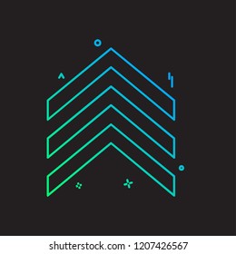 Up arrow icon design vector