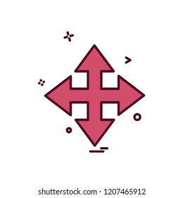 Arrow icon design vector