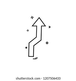 Up arrow icon design vector