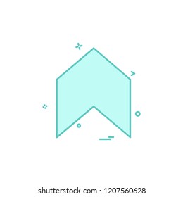 Up arrow icon design vector