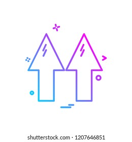 Up arrow icon design vector