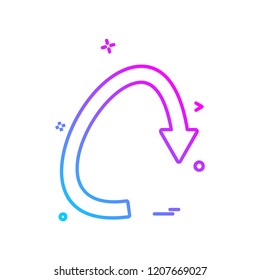 Arrow icon design vector