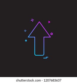 Up arrow icon design vector
