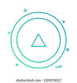 Up Arrow icon design vector