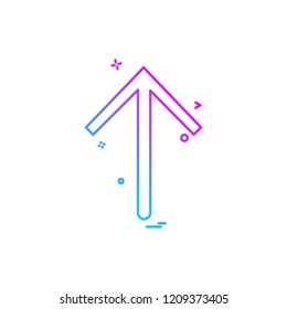 Up arrow icon design vector