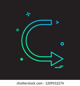 Arrow icon design vector