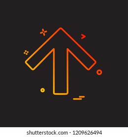 Up arrow icon design vector