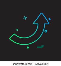 Up arrow icon design vector