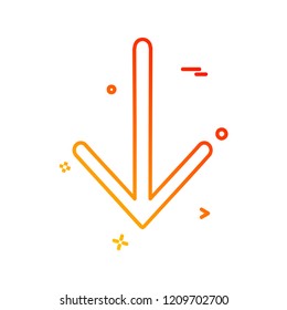 Arrow icon design vector