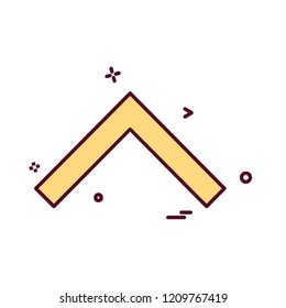 Up arrow icon design vector