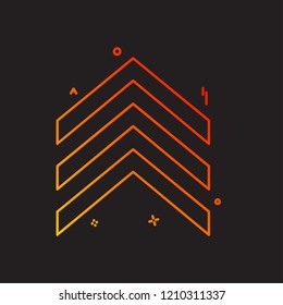 Up arrow icon design vector