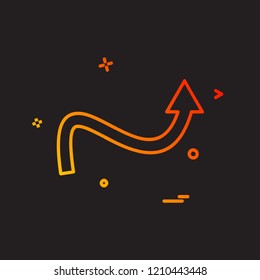 Arrow icon design vector
