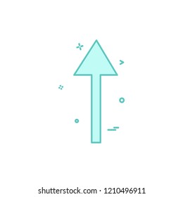 Up arrow icon design vector