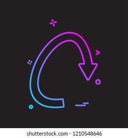 Arrow icon design vector