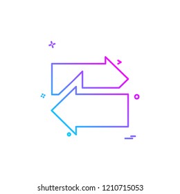 Arrow icon design vector