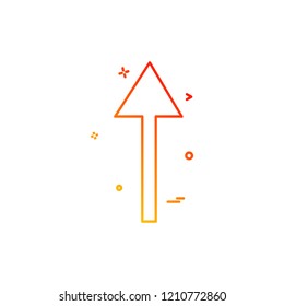 Up arrow icon design vector