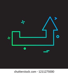Up arrow icon design vector